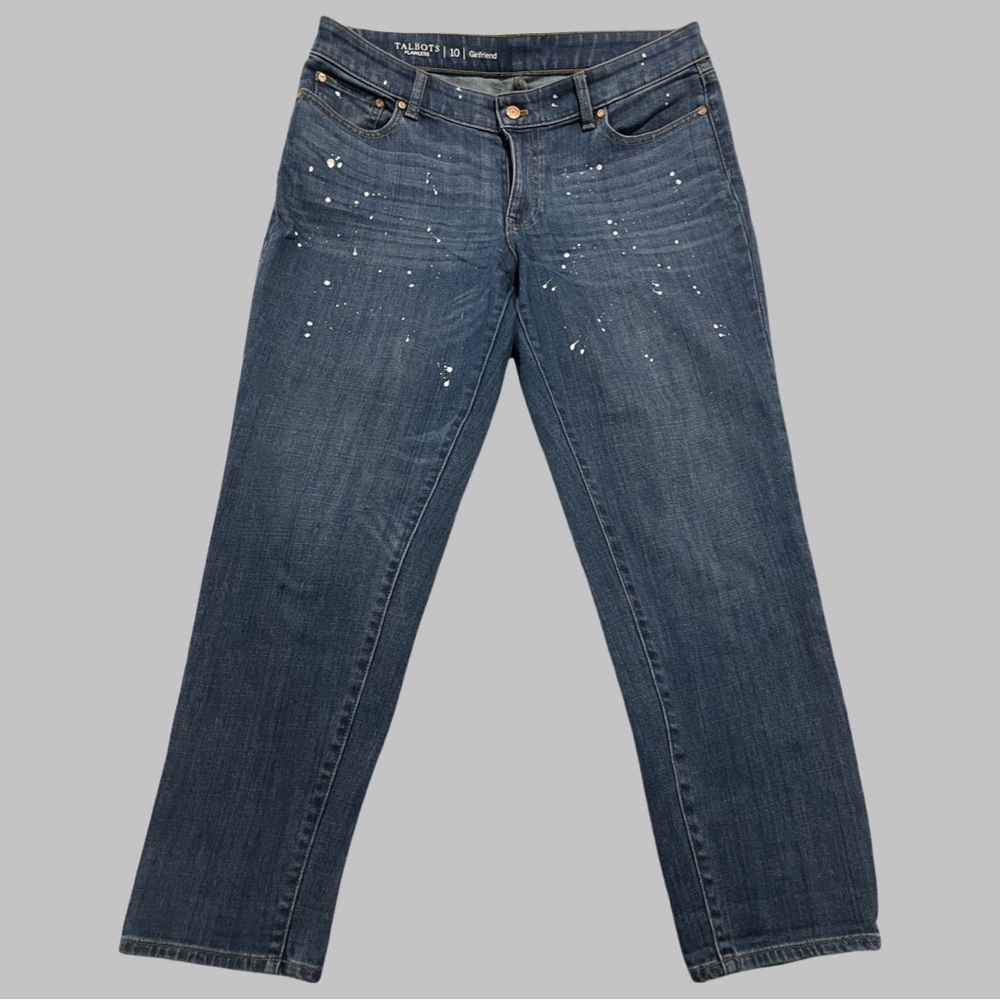 Talbots Girlfriend splatter jeans SZ 10